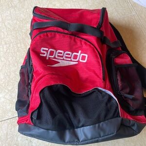 Speedo red backpack
